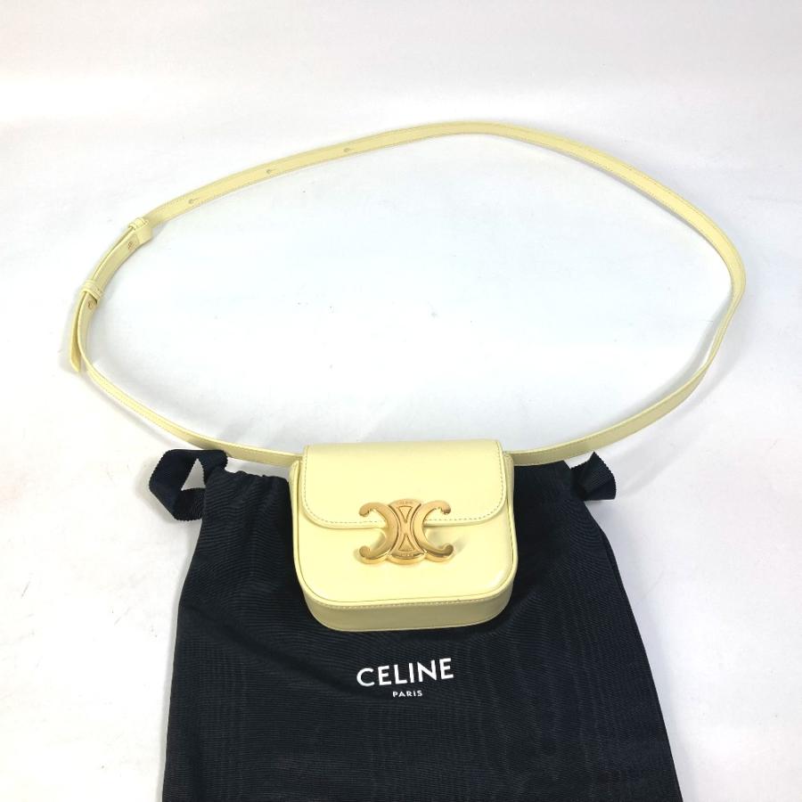 CELINE（セリーヌ） 新品同様 10I513DPV.11OY ミニトリオンフ マイクロ