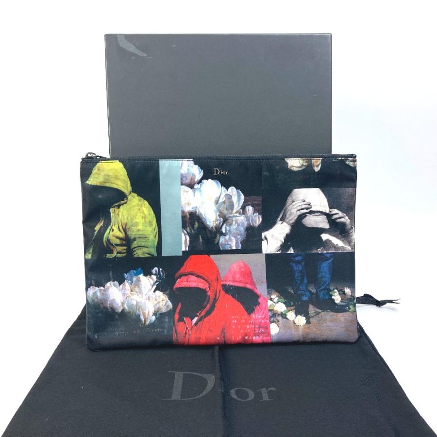 ディオール Dior 2FBCA161XXQ フランソワ バール ポーチ クラッチバッグ ナイロン ブラック 新品同様 新品同様 Dior ディオール 2FBCA161XXQ ポーチ フランソワ バール