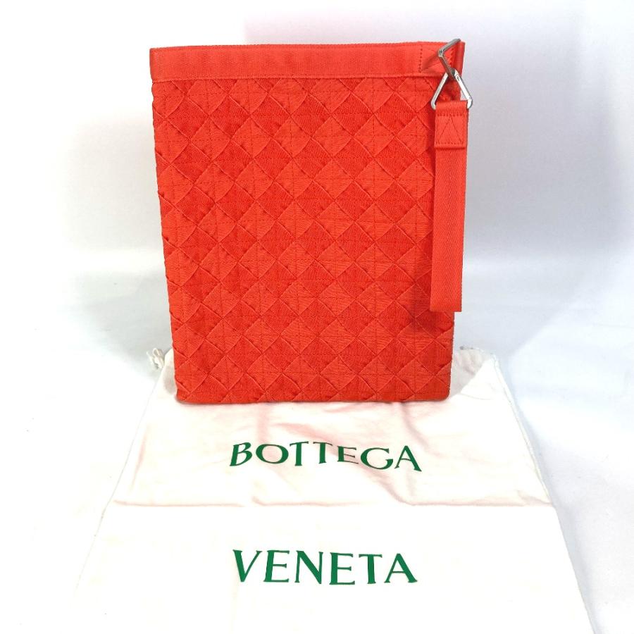 美品 BOTTEGA VENETA ボッテガヴェネタ 667060 ライト ウェビング ストラップ付 カバン イントレチャート クラッチバッグ オレンジ【中古】 |  | 02