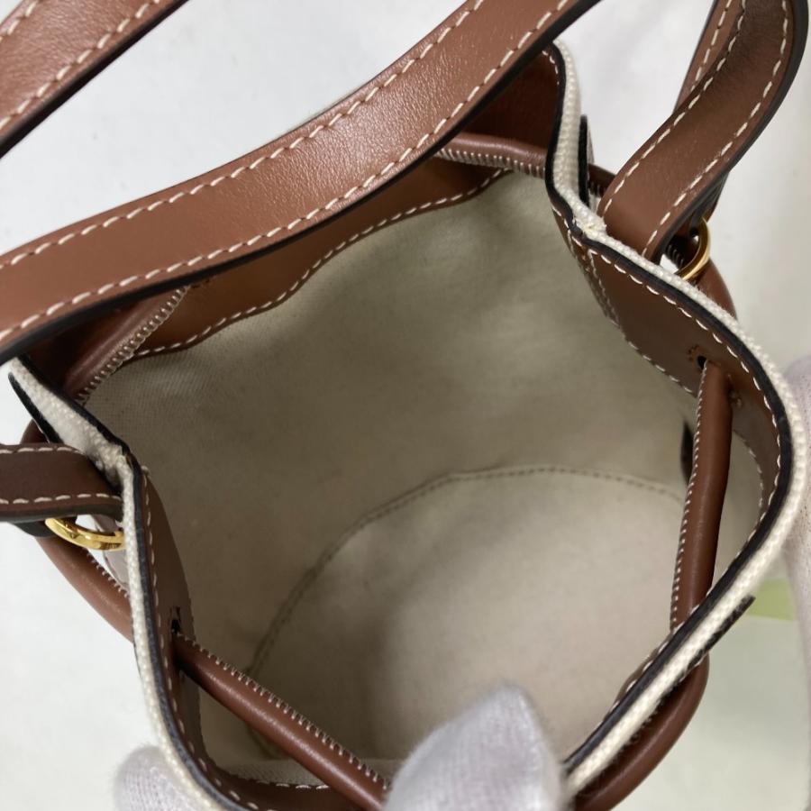 美品 BURBERRY バーバリー 8070576 TB バケット バケツ 2WAY ショルダーバッグ カバン トートバッグ アイボリー系 レディース【中古】 | BURBERRY | 09