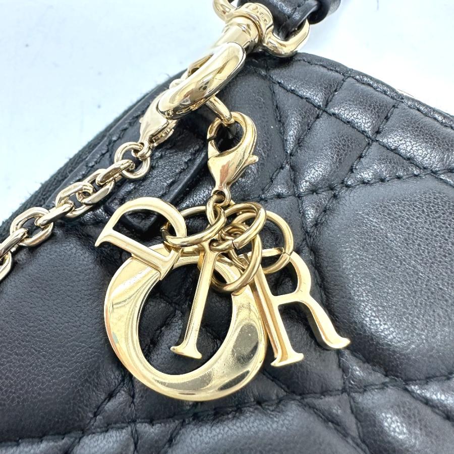 Christian Dior クリスチャンディオール S0842ONMJ フォンケース チェーン  カナージュ ショルダーバッグ ブラック レディース【中古】 |  | 06