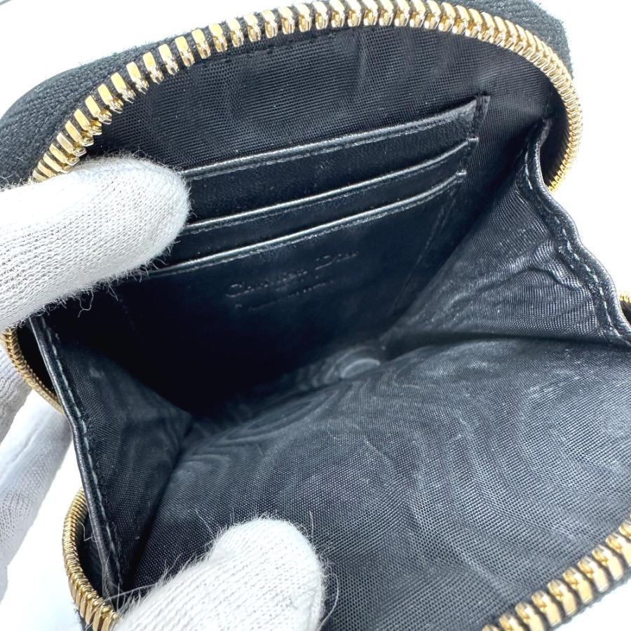 Christian Dior クリスチャンディオール S0842ONMJ フォンケース チェーン  カナージュ ショルダーバッグ ブラック レディース【中古】 |  | 08
