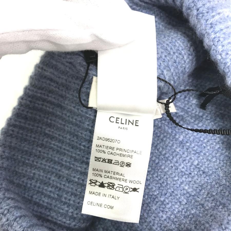 新品同様 CELINE セリーヌ 2AD952070 ロゴ エンブロイダリー ビーニー 帽子 ニット帽 ニットキャップ トリオンフ ニット帽 【中古】 | CELINE | 03