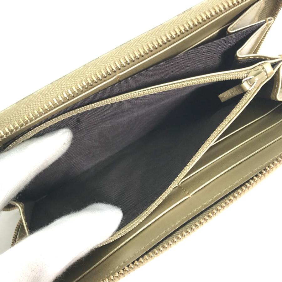 GUCCI グッチ 388680 ラウンドファスナー GG ロングウォレット グッチシマ 長財布 ゴールド メンズ【中古】 | GUCCI | 07