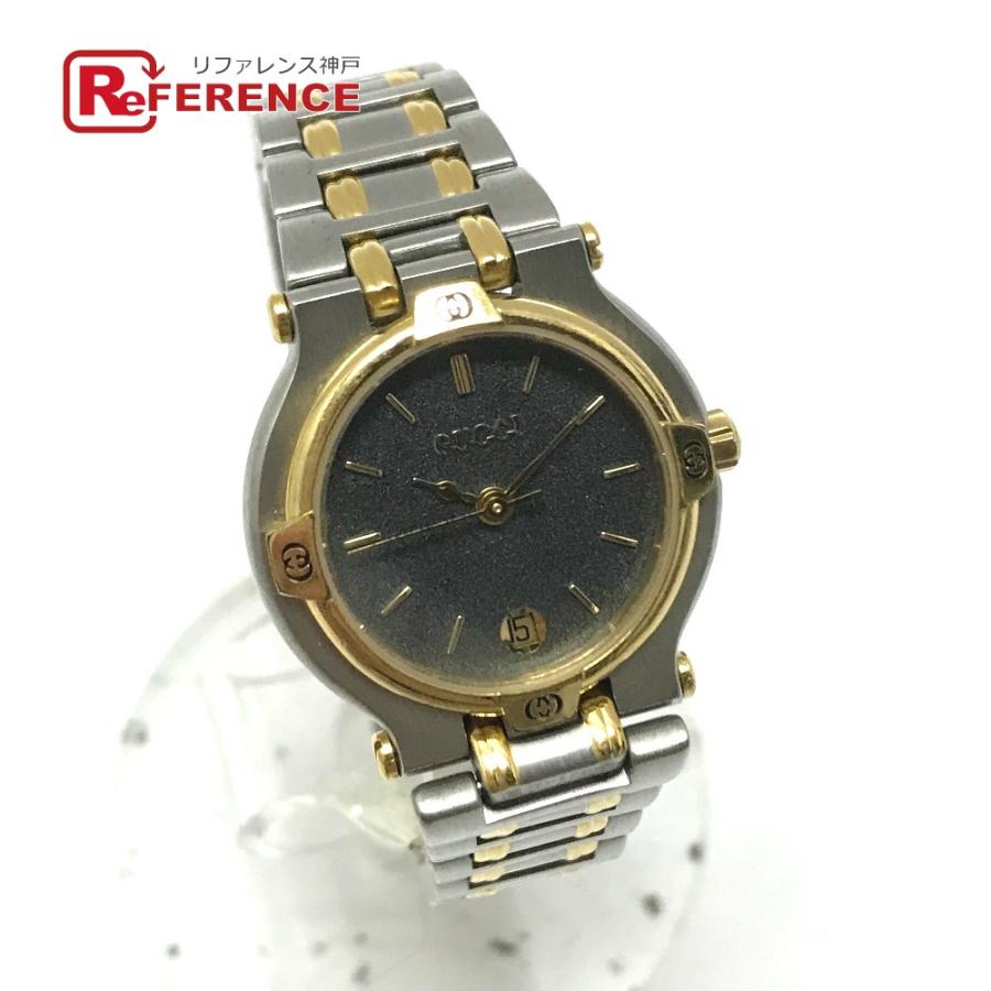 GUCCI グッチ 9000L クォーツ デイト 腕時計 ゴールド レディース【中古】 | GUCCI