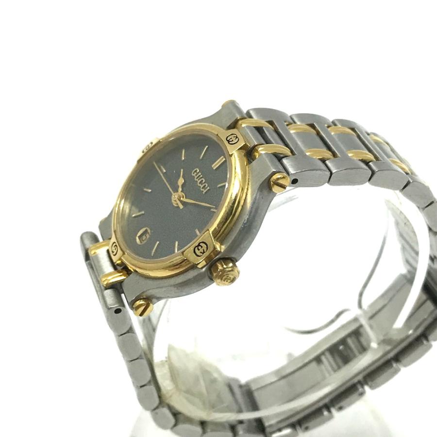 GUCCI グッチ 9000L クォーツ デイト 腕時計 ゴールド レディース【中古】 | GUCCI | 01