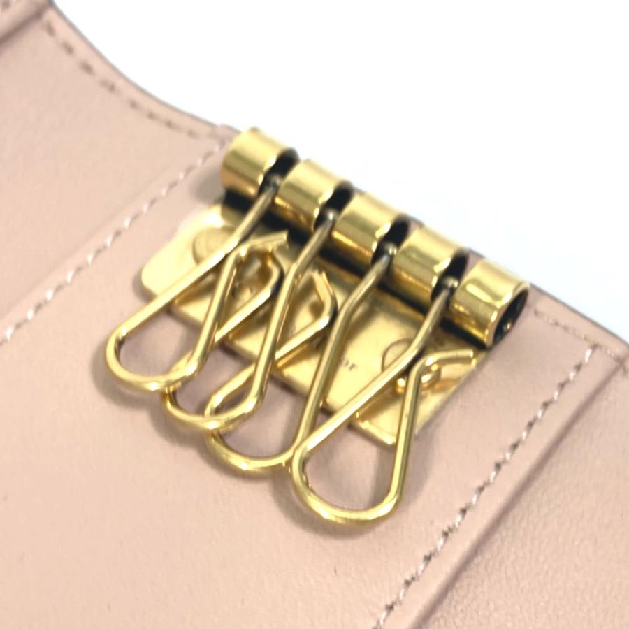 Dior ディオール S5695CCEH キーケース 4連 鍵 キーリング サドル  