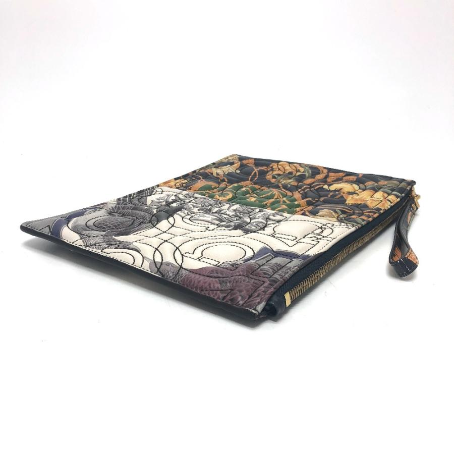 美品 Salvatore Ferragamo サルヴァトーレフェラガモ 22D517 カバン ストラップ付 ガンチーニ クラッチバッグ マルチカラー メンズ【中古】 |  | 04