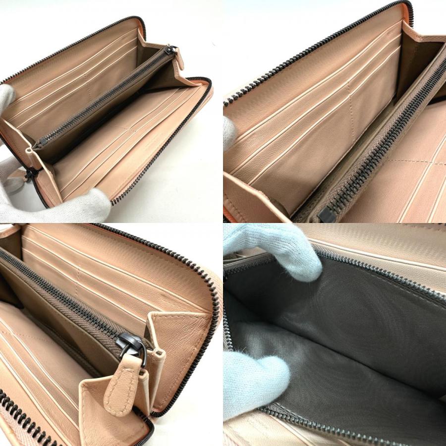 美品 Bottega Veneta ボッテガ 長財布 イントレチャート ジッピー BOTTEGA VENETA 美品 ボッテガ ヴェネタ イントレチャート