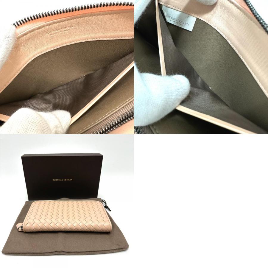 美品 BOTTEGA VENETA ボッテガヴェネタ ラウンドファスナー イントレ