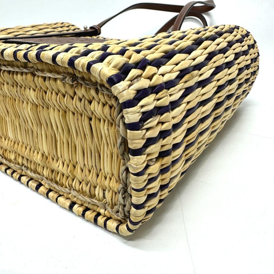 LOEWE（ロエベ） ストローバッグ カゴバッグ スクエア アナグラム