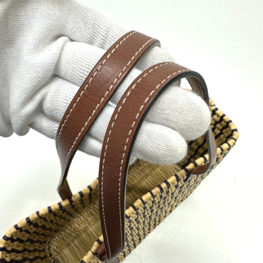 LOEWE（ロエベ） ストローバッグ カゴバッグ スクエア アナグラム