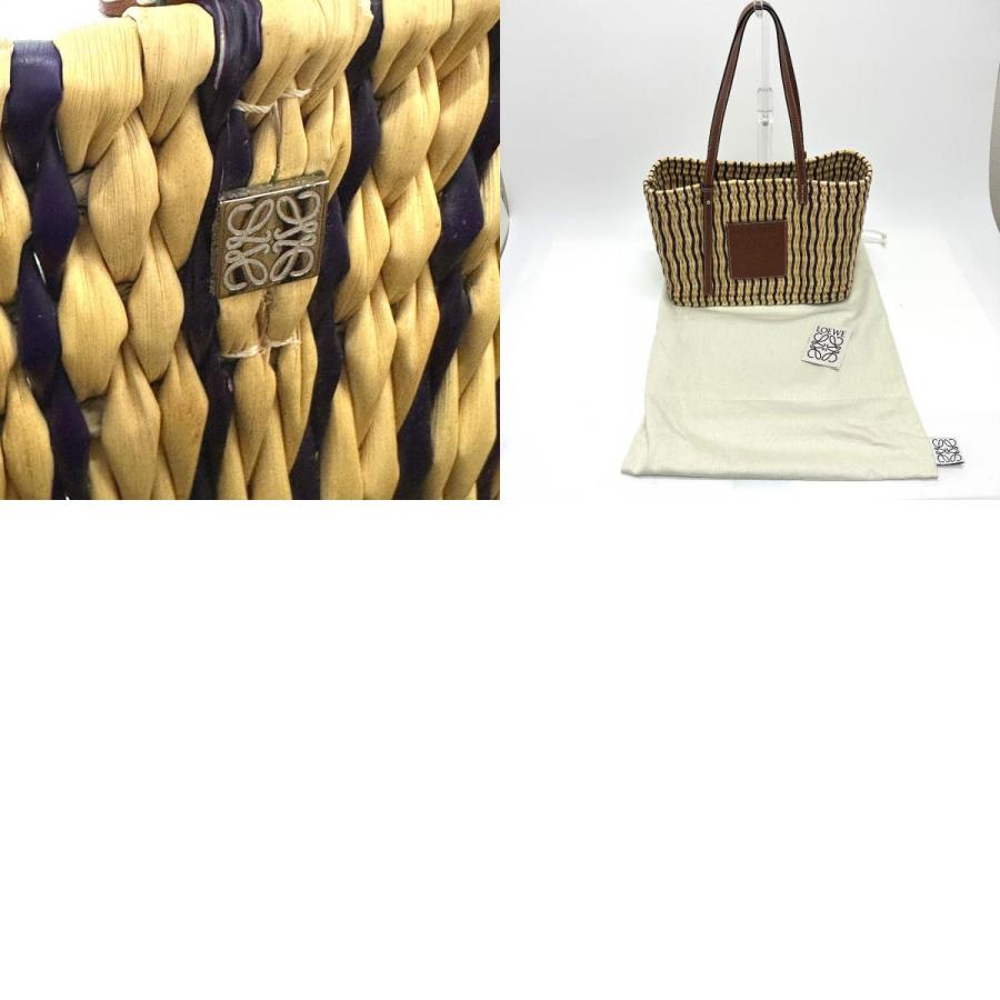LOEWE ロエベ　ストロー かごバッグ LOEWE ロエベ ストローバッグ カゴバッグ スクエア アナグラム