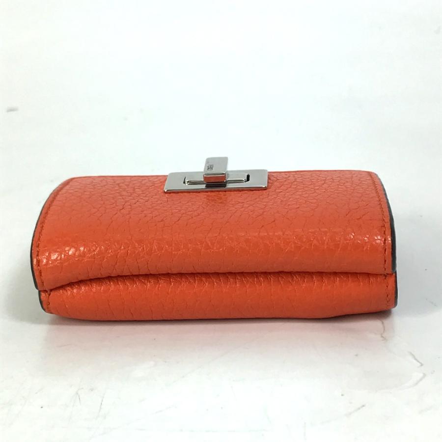フェンディ FENDI ピーカブー 8M0426 ウォレット 3つ折り財布 レザー オレンジ FENDI（フェンディ） 8M0426 ピーカブー ウォレット 3つ折り財布