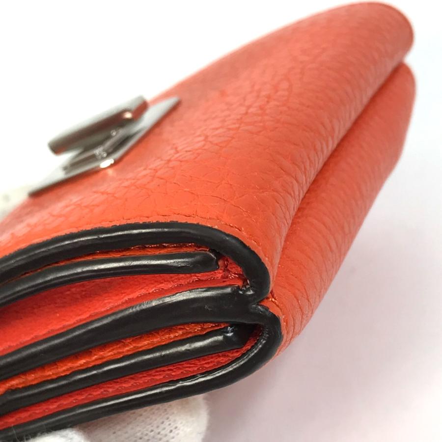 フェンディ FENDI ピーカブー 8M0426 ウォレット 3つ折り財布 レザー オレンジ FENDI（フェンディ） 8M0426 ピーカブー ウォレット 3つ折り財布