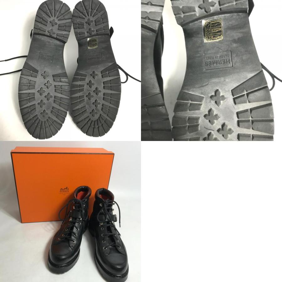 HERMES（エルメス） ハイカット Hロゴ 靴 紐 シューズ トレッキング