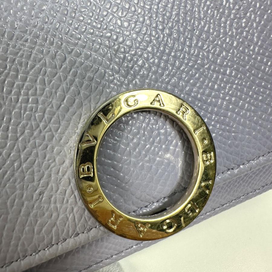 BVLGARI ブルガリ ブルガリブルガリ コンパクト 3つ折り財布 パープル レディース【中古】 | BVLGARI | 04