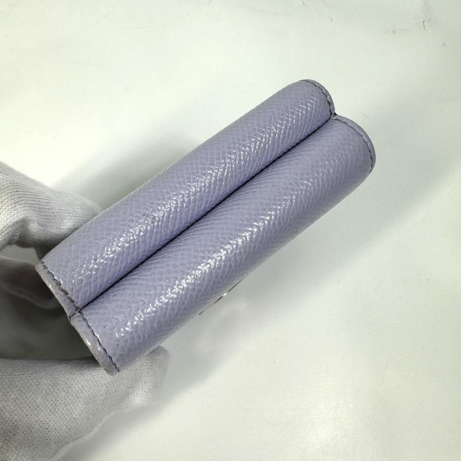 BVLGARI ブルガリ ブルガリブルガリ コンパクト 3つ折り財布 パープル レディース【中古】 | BVLGARI | 06