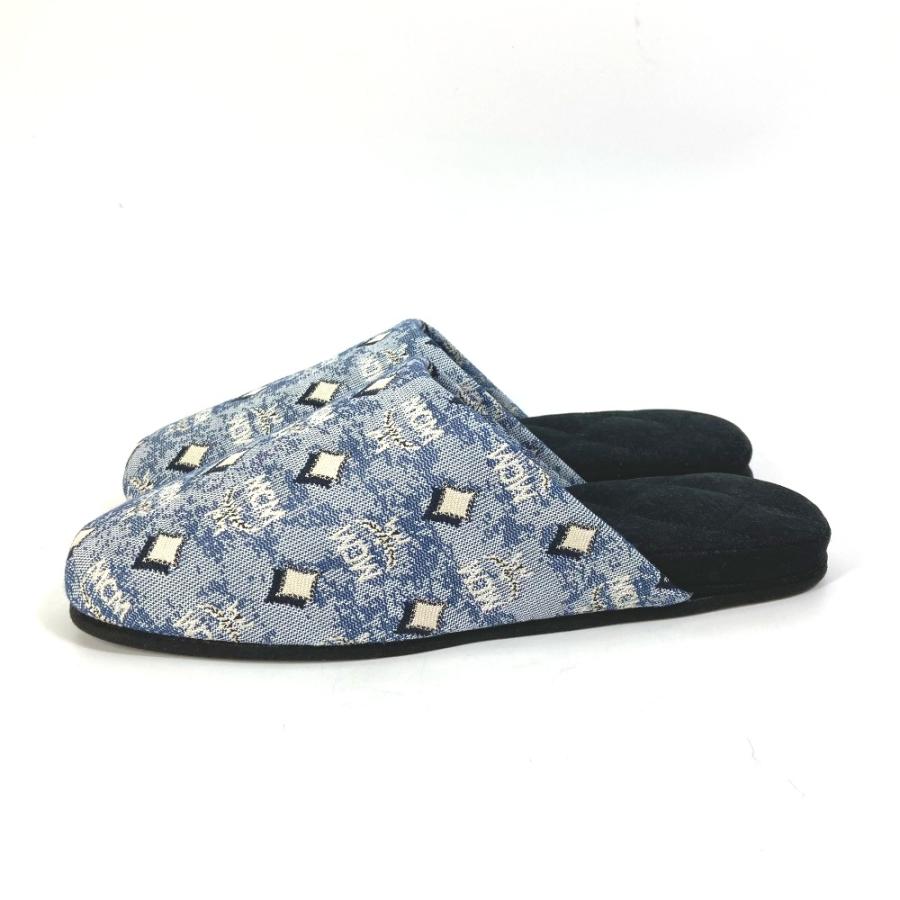 未使用 MCM エムシーエム ロゴ ルームシューズ 室内用 スリッパ ブルー ユニセックス【中古】 | MCM | 04