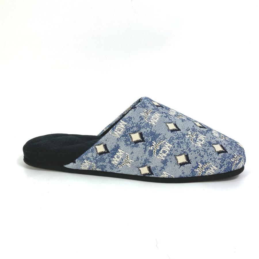 未使用 MCM エムシーエム ロゴ ルームシューズ 室内用 スリッパ ブルー ユニセックス【中古】 | MCM | 06