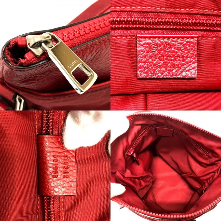 GUCCI グッチ 510342 GG ショルダーバッグ レッド 斜め掛け レディース【中古】 | GUCCI | 09
