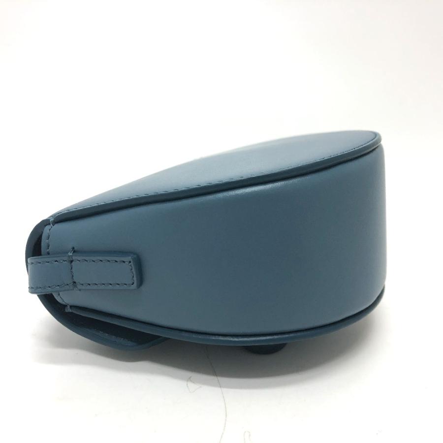 新品同様 CELINE セリーヌ ミニ ブザス キュイル トリオンフ ショルダーバッグ ブルー レディース【中古】 | CELINE | 03