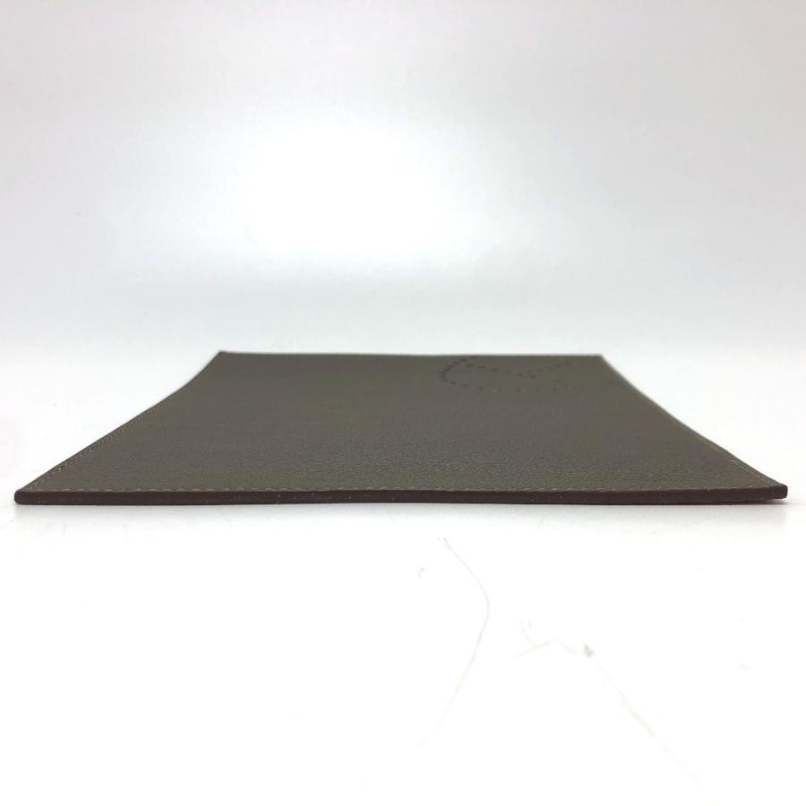 未使用 HERMES エルメス マウスパッド バイカラー  リバーシブル 雑貨 エトゥープ/オレンジ オレンジ/グレー系 レディース【中古】 | HERMES | 02