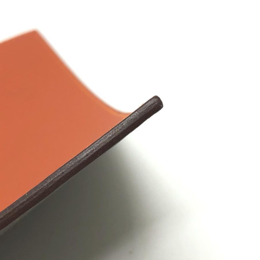 未使用 HERMES エルメス マウスパッド バイカラー  リバーシブル 雑貨 エトゥープ/オレンジ オレンジ/グレー系 レディース【中古】 | HERMES | 05