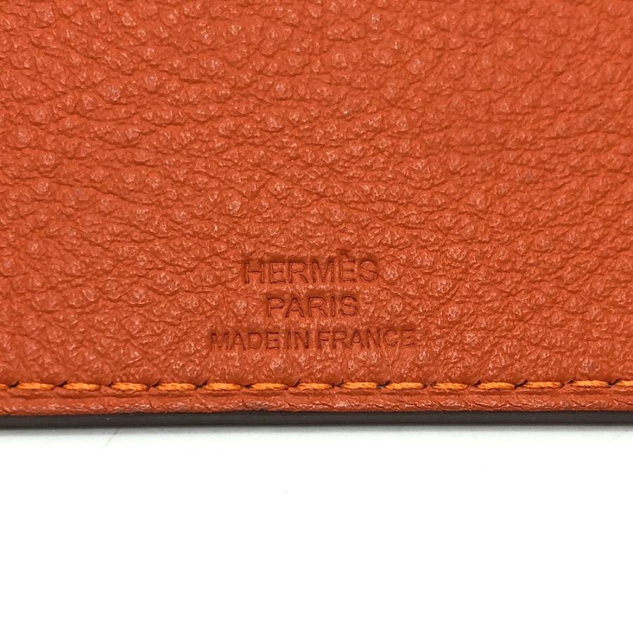未使用 HERMES エルメス マウスパッド バイカラー  リバーシブル 雑貨 エトゥープ/オレンジ オレンジ/グレー系 レディース【中古】 | HERMES | 06
