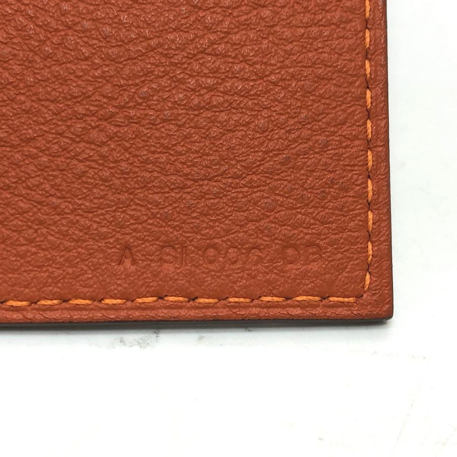 未使用 HERMES エルメス マウスパッド バイカラー  リバーシブル 雑貨 エトゥープ/オレンジ オレンジ/グレー系 レディース【中古】 | HERMES | 08