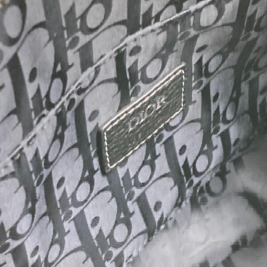 美品 Dior ディオール 1ADHO023UL サドル ソフトバッグ 斜め掛け カバン オブリーク ショルダーバッグ ブラック レディース【中古】 |  | 08