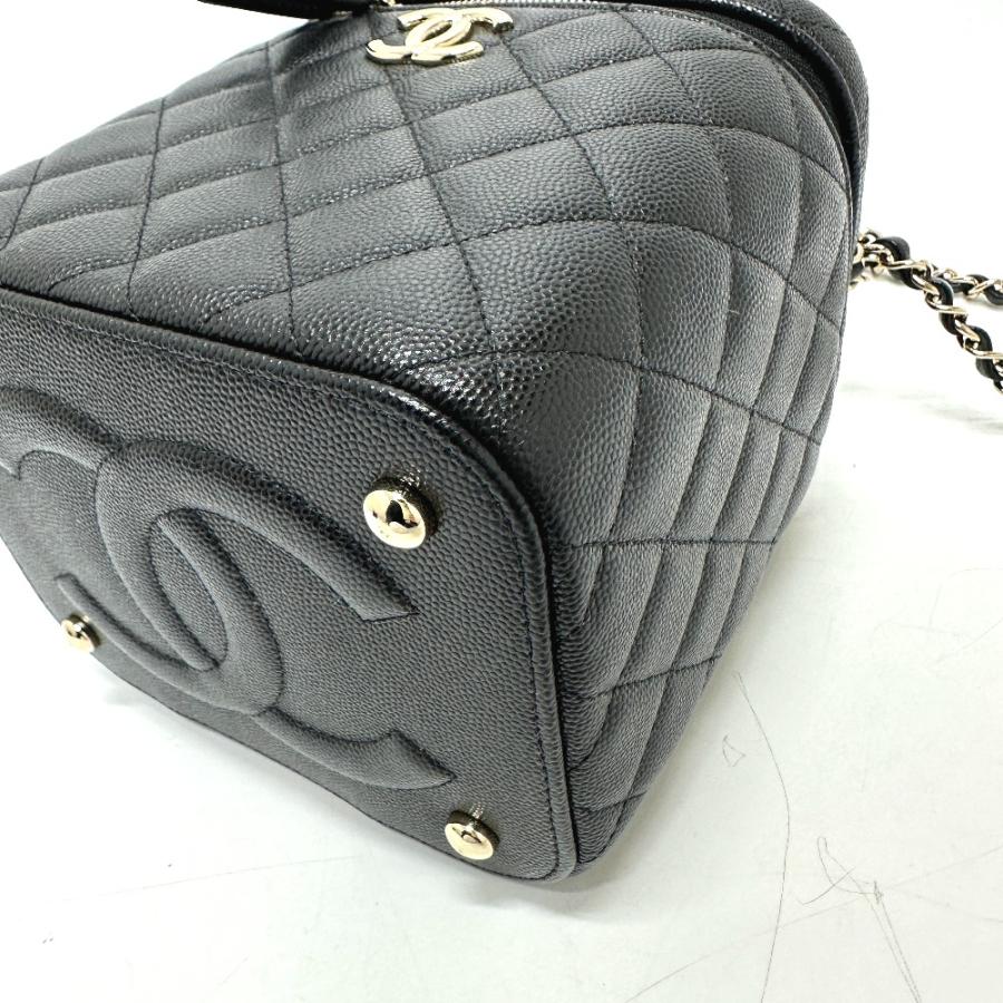未使用 CHANEL シャネル AS2362 マトラッセ 2WAY チェーン ココマーク バニティバッグ ブラック レディース【中古】 | CHANEL | 03