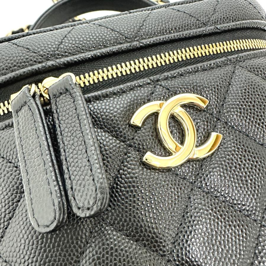未使用 CHANEL シャネル AS2362 マトラッセ 2WAY チェーン ココマーク バニティバッグ ブラック レディース【中古】 | CHANEL | 05