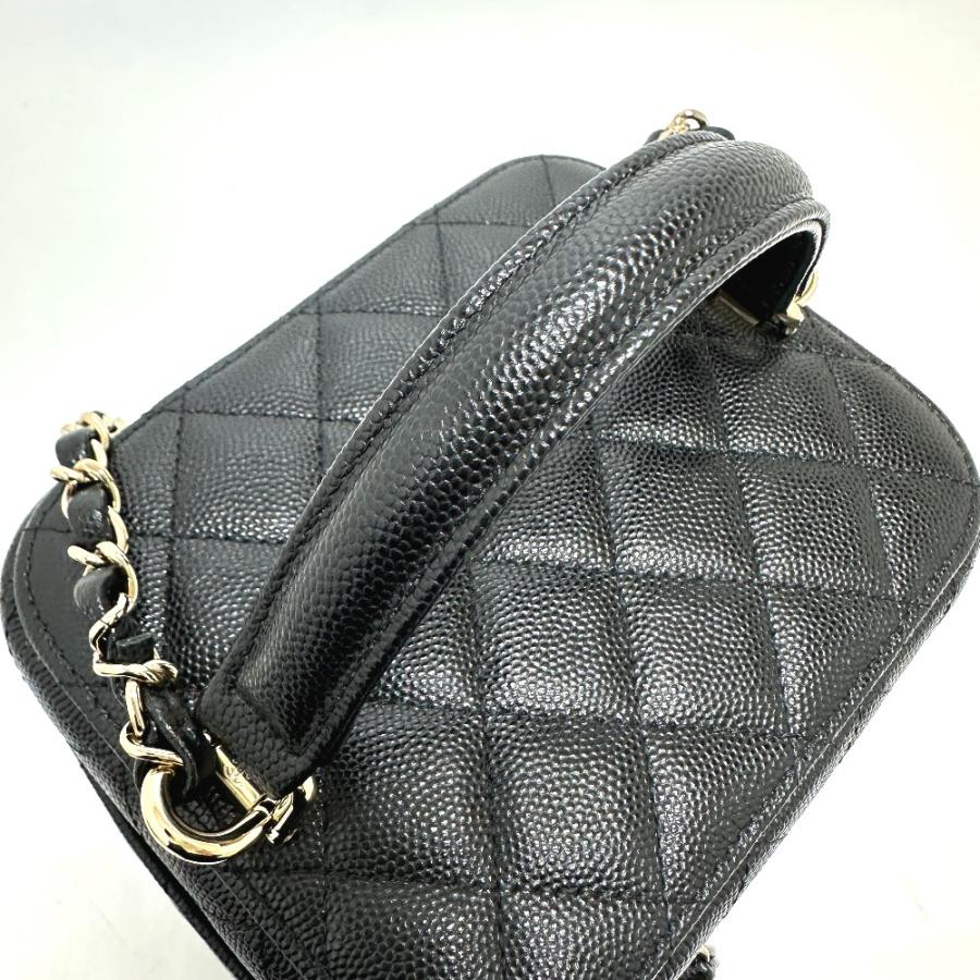 未使用 CHANEL シャネル AS2362 マトラッセ 2WAY チェーン ココマーク バニティバッグ ブラック レディース【中古】 | CHANEL | 07