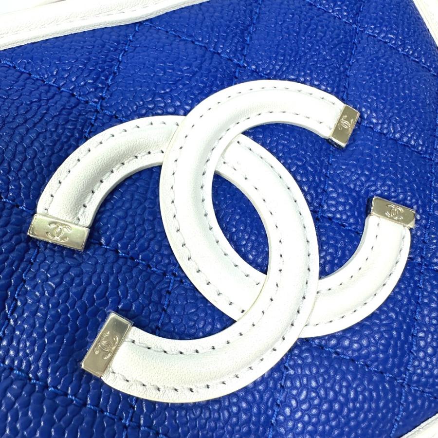 新品同様 CHANEL シャネル A93342 CCフィリグリー バニティバッグ トリコロール ココマーク ショルダーバッグ レッド レディース【中古】 | CHANEL | 05