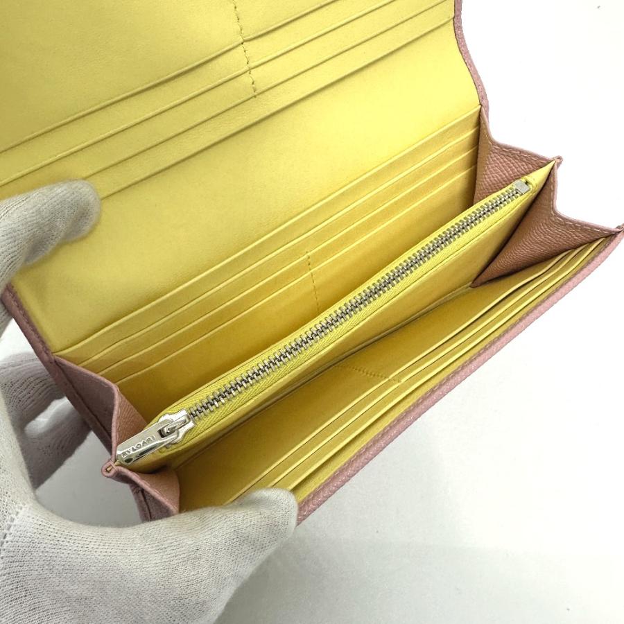 BVLGARI 新品同様 ブルガリ 291419 ブルガリブルガリ 長財布 ピンク