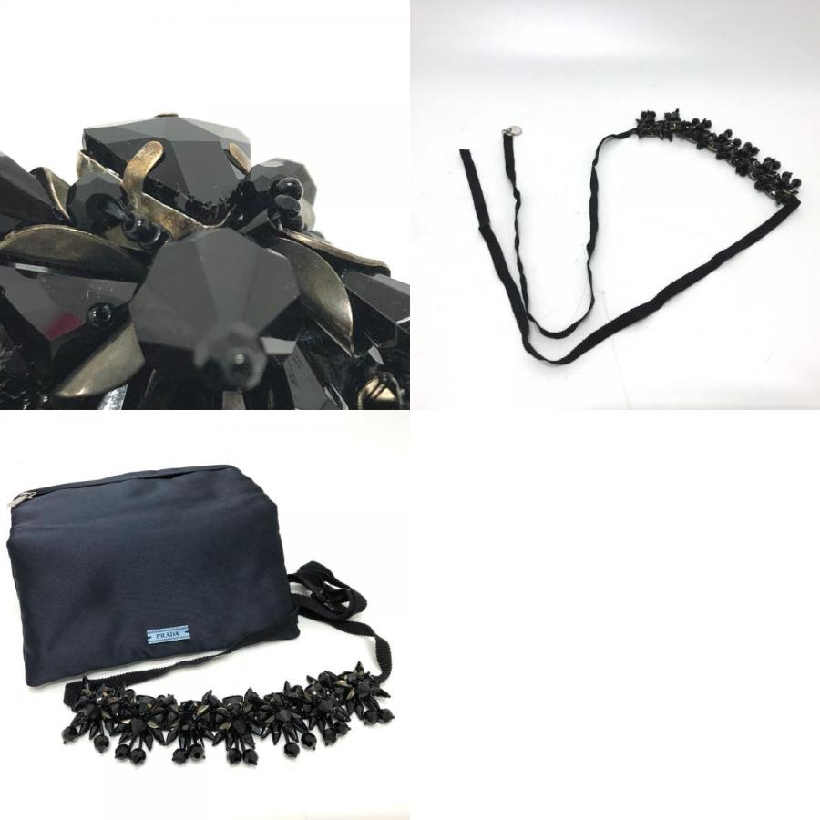 PRADA プラダ ビーズ  チョーカー ブラック レディース【中古】 | PRADA | 09