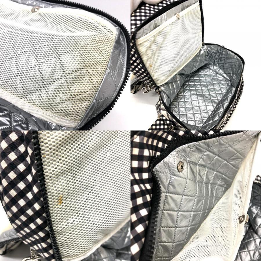 CHANEL シャネル クーラーバッグ 保冷バッグ チェック ココマーク  