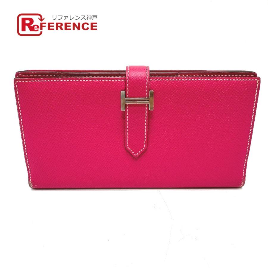 美品！Hermes エルメス　ベアンスフレ　ローズ　ピンク　長財布　ウォレット HERMES（エルメス） ベアンスフレ 長財布 ピンク レディース【中古