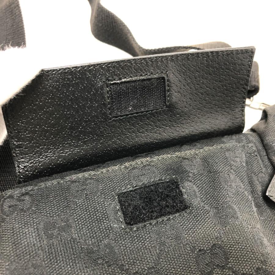 GUCCI グッチ 28566 ボディバッグ ベルトバッグ GG ウエストバッグ ブラック メンズ【中古】 | GUCCI | 07