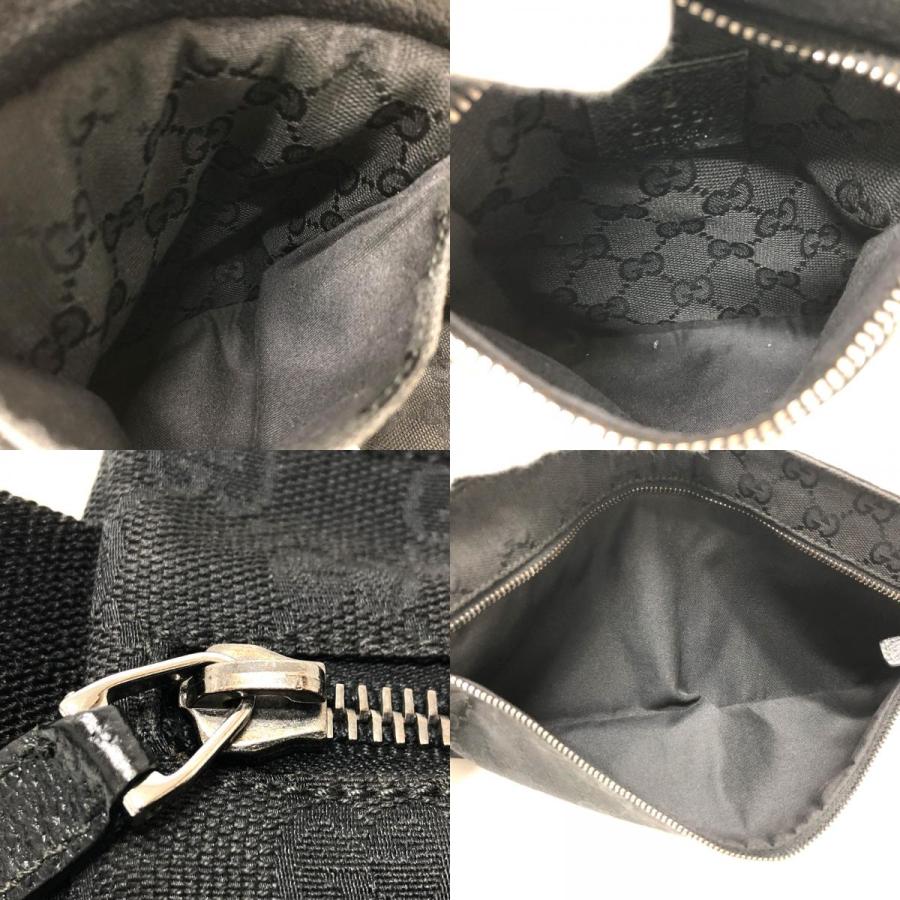 GUCCI グッチ 28566 ボディバッグ ベルトバッグ GG ウエストバッグ ブラック メンズ【中古】 | GUCCI | 08