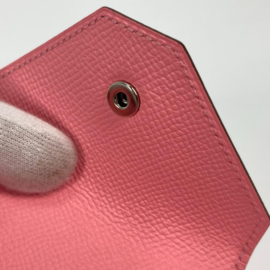 美品 HERMES エルメス ルヴァンキャトル 小銭入れ 財布 コインケース ローズコンフェッティ ピンク レディース【中古】 | HERMES | 07