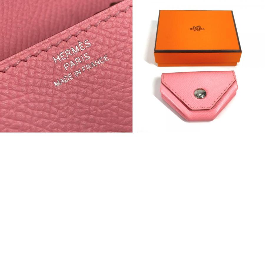 美品 HERMES エルメス ルヴァンキャトル 小銭入れ 財布 コインケース ローズコンフェッティ ピンク レディース【中古】 | HERMES | 09