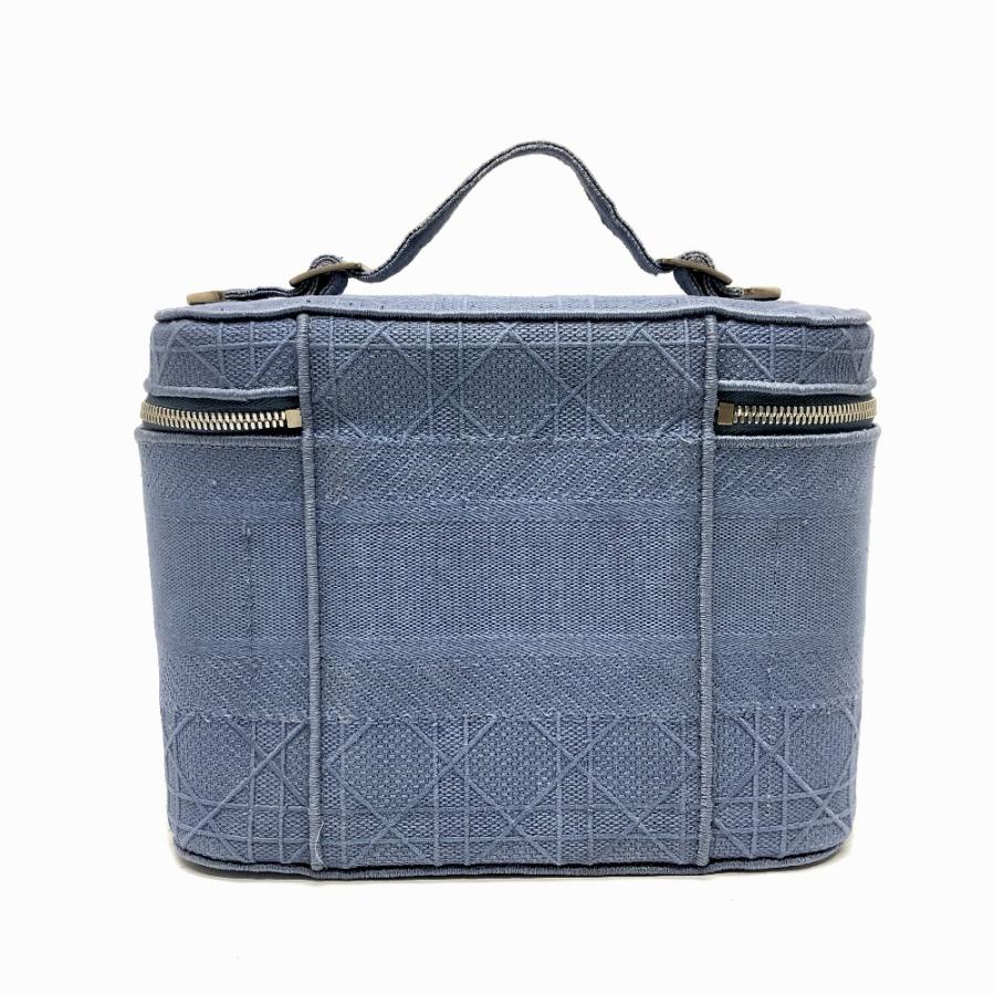 Dior ディオール カナージュ エンブロイダリー バニティバッグ ブルー 