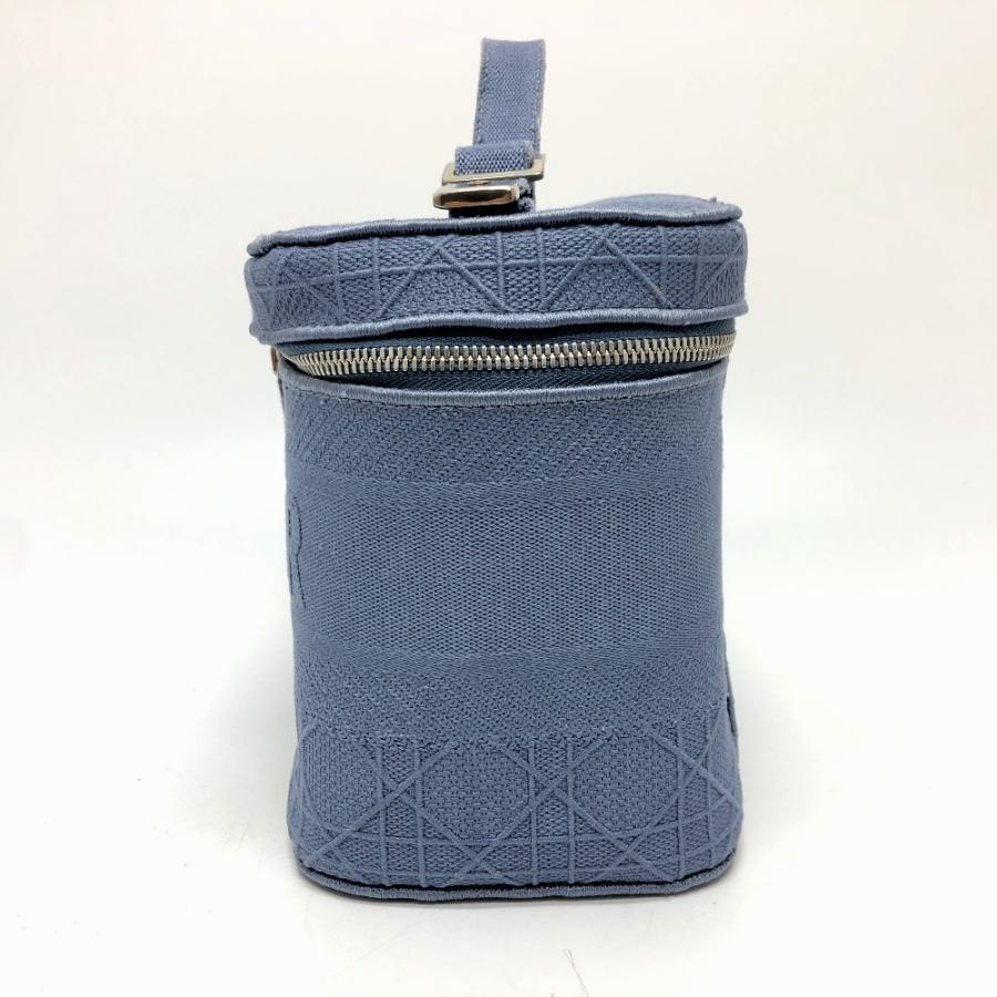 Dior ディオール カナージュ エンブロイダリー バニティバッグ ブルー 