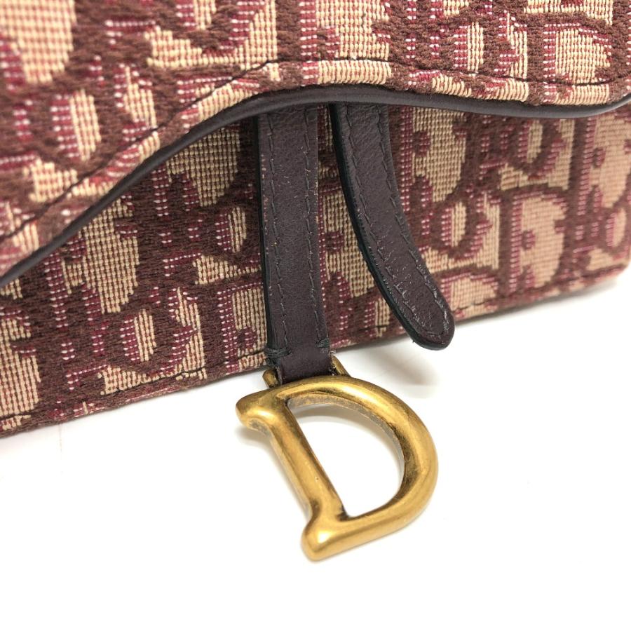 Christian Dior クリスチャンディオール SADDLE ベルトポーチ ウエストポーチ トロッター ボディバッグ ボルドー レディース【中古】 |  | 06