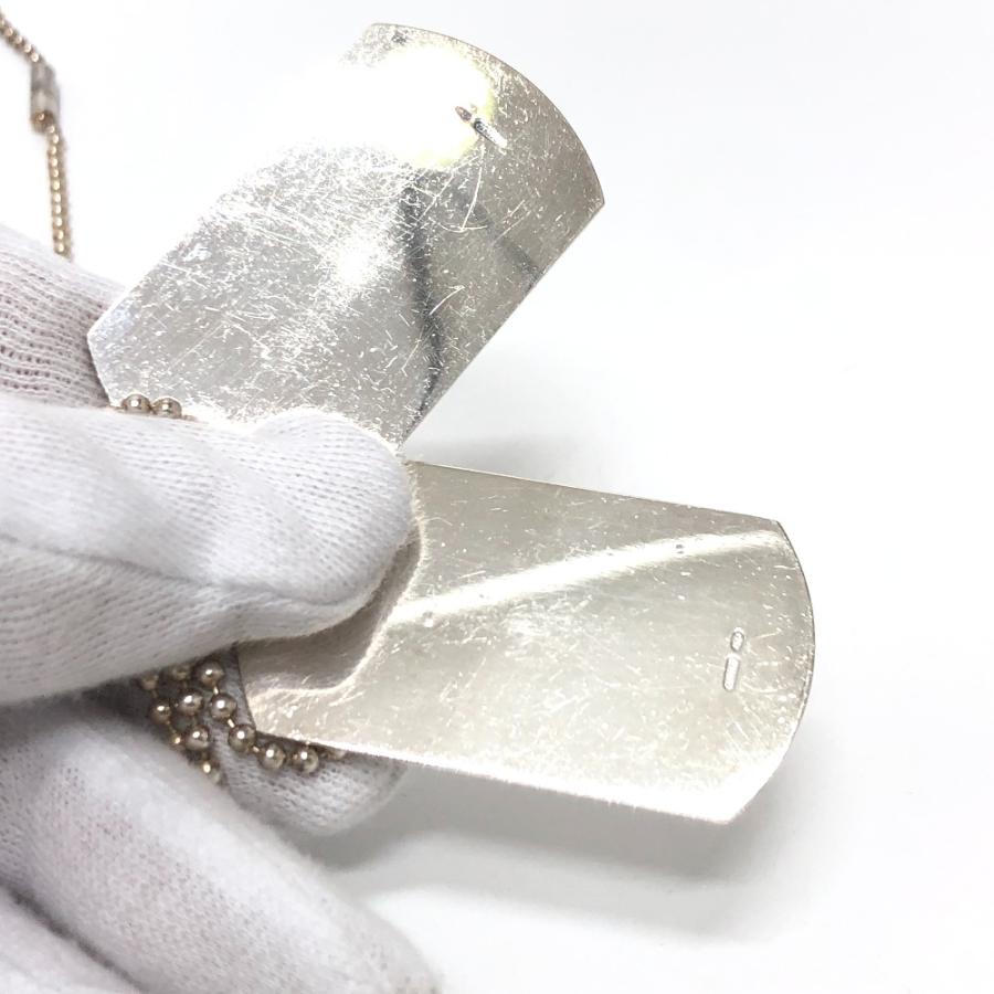 GUCCI グッチ ダブル ドッグタグ ネックレス ロゴ プレート ペンダントトップ シルバー メンズ【中古】 | GUCCI | 03