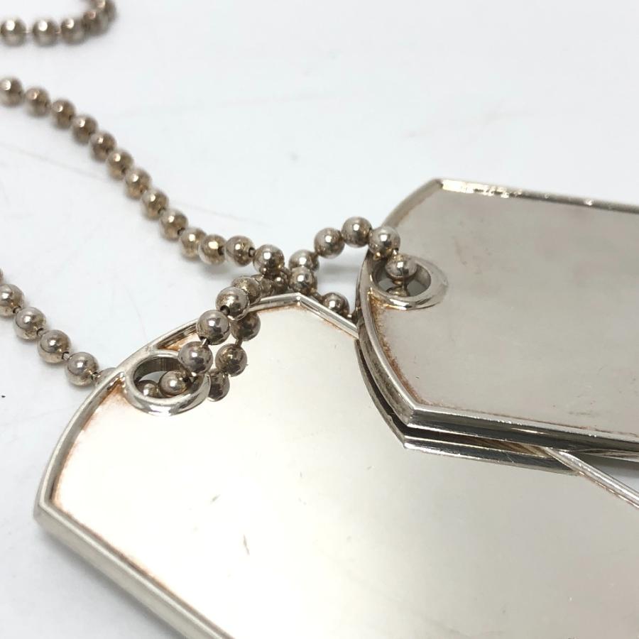 GUCCI グッチ ダブル ドッグタグ ネックレス ロゴ プレート ペンダントトップ シルバー メンズ【中古】 | GUCCI | 04