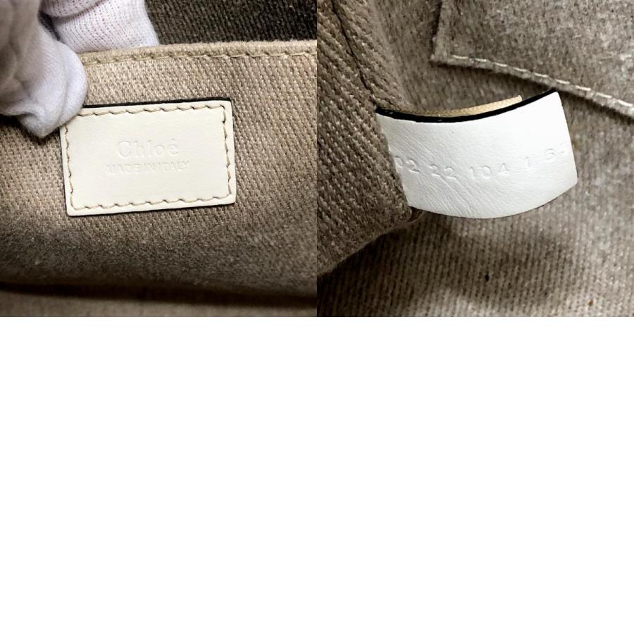 Chloe クロエ ウッディ ミディアム ハンドバッグ ロゴ トートバッグ ベージュ ユニセックス【中古】 | Chloe | 09
