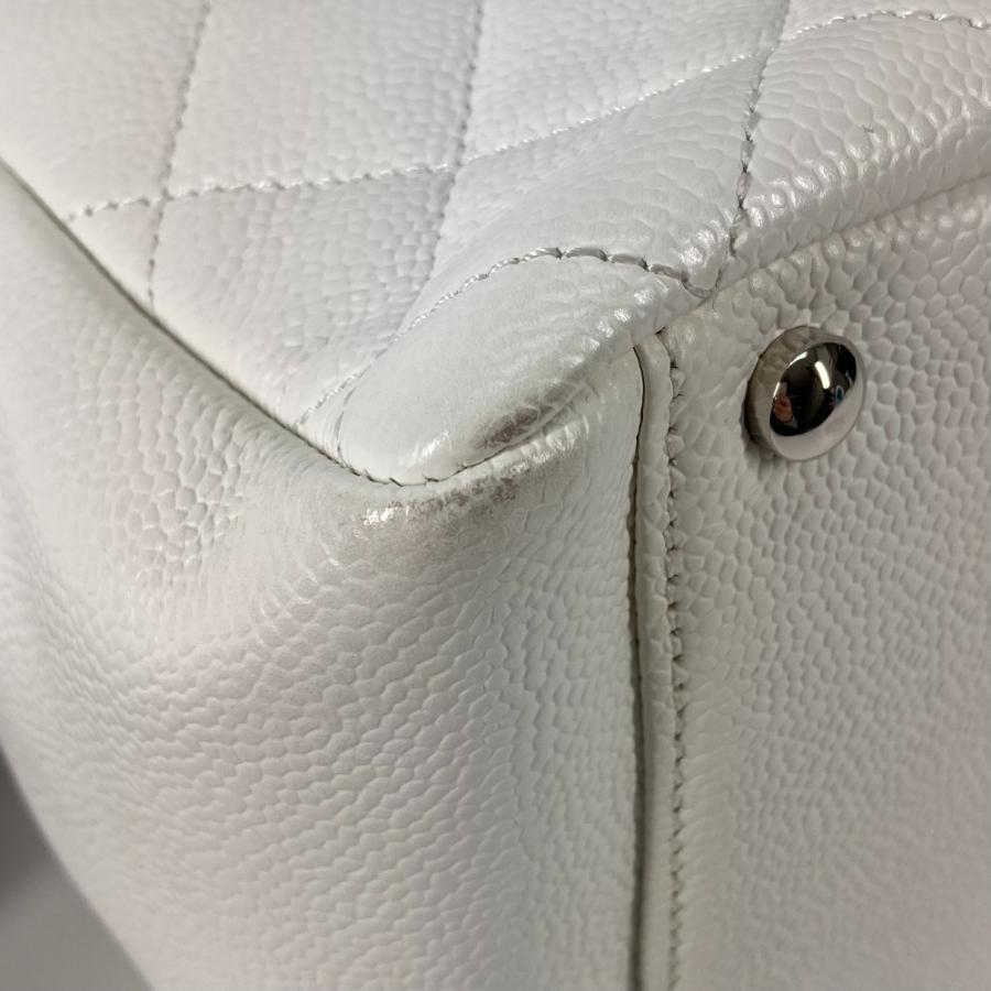 CHANEL シャネル タイムレス マトラッセ キルティング チェーン ショルダーバッグ カバン CC ココマーク トートバッグ ホワイト【中古】 | CHANEL | 06